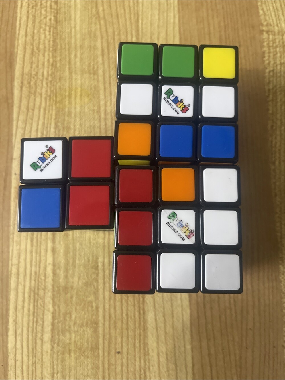 Rubik's Cubes lot Of Three: 2x2x2, 3x3x3 X2 Rubix Rubics Puzzle Game Challenge
